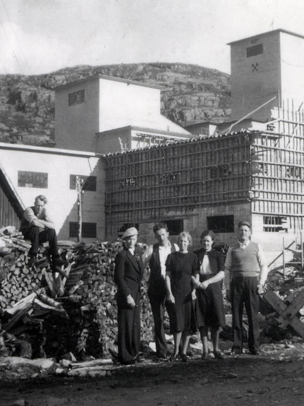 Det historiske vaskeribygget i betong fra 1935.